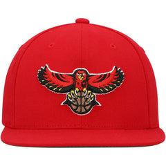 Atlanta Hawks Hardwood Classics Team Ground 2.0 Snapback Hat - Red | Mitchell & Ness sale