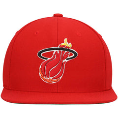 Miami Heat Hardwood Classics Team Ground 2.0 Snapback Hat - Red | Mitchell & Ness discount