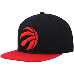 Toronto Raptors Team Two-Tone 2.0 Snapback Hat - Black/Red | Mitchell & Ness discount