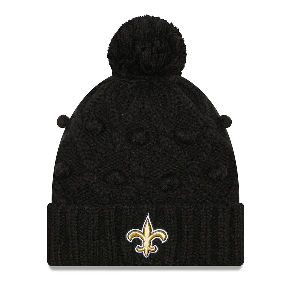 NFL New Orleans Saints Women's Toasty Cuffed Knit Hat with Pom
