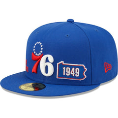 Philadelphia 76ers Fall 22 Identity 59FIFTY Fitted Hat - Royal | New Era sale