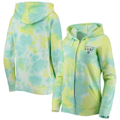 Chicago Cubs Women's Tie-Dye Full-Zip Hoodie - White | New Era