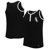 Chicago White Sox Girls Youth Henley Tank Top - Black | New Era