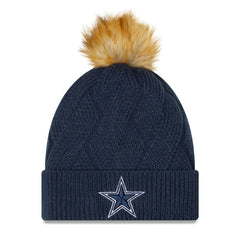 NFL Dallas Cowboys Women's Snowy Cuffed Knit Hat with Pom