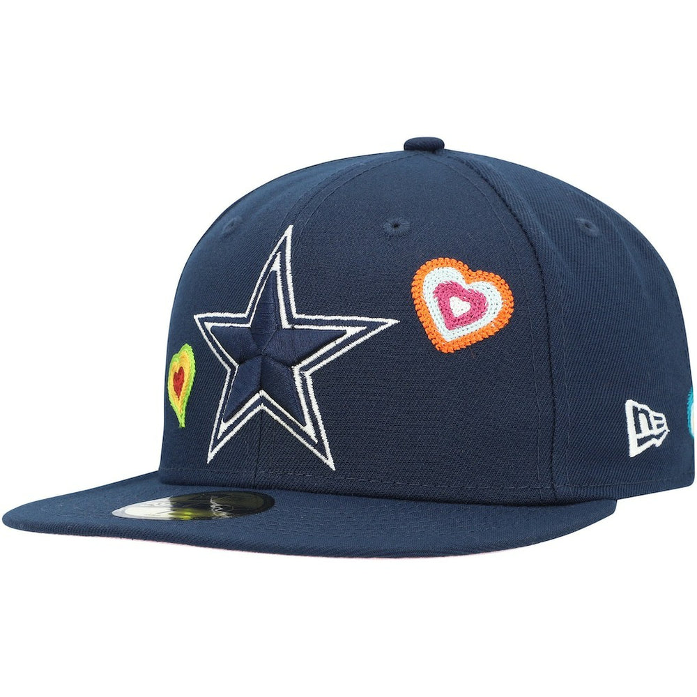 NFL Dallas Cowboys Chain Stitch Heart 59FIFTY Fitted Hat
