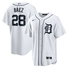 Javier Baez Detroit Tigers Home Replica Player Jersey - White | Nike