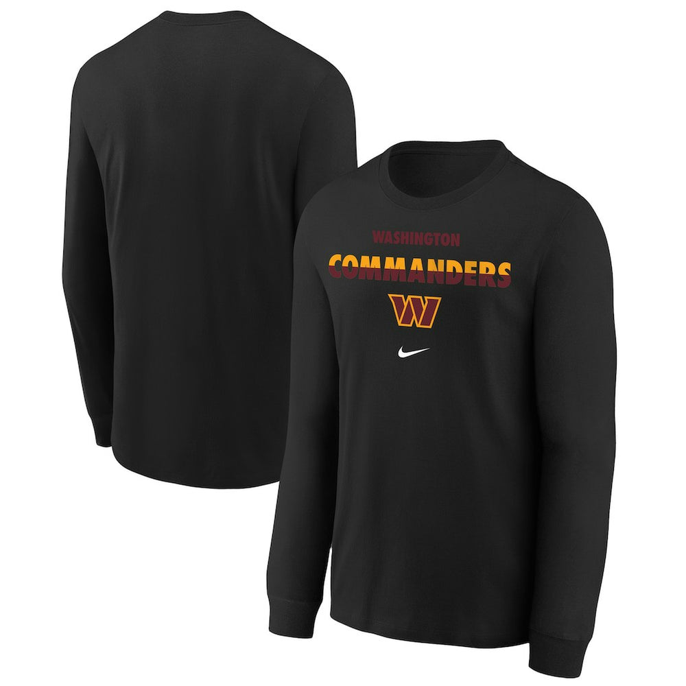 NFL Washington Commanders Youth Team Color Split Long Sleeve T-Shirt
