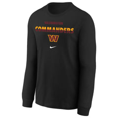 NFL Washington Commanders Youth Team Color Split Long Sleeve T-Shirt