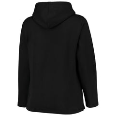 Pittsburgh Pirates Soft as a Grape Women's Plus Size Side Split Pullover Hoodie - Black