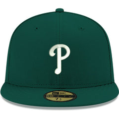 Philadelphia Phillies White Logo 59FIFTY Fitted Hat - Green | New Era