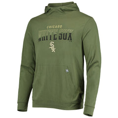 Chicago White Sox Levelwear Delta Thrive Tri-Blend Pullover Hoodie - Olive