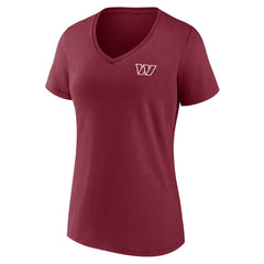 NFL Washington Commanders Women's Team Mother's Day V-Neck T-Shirt