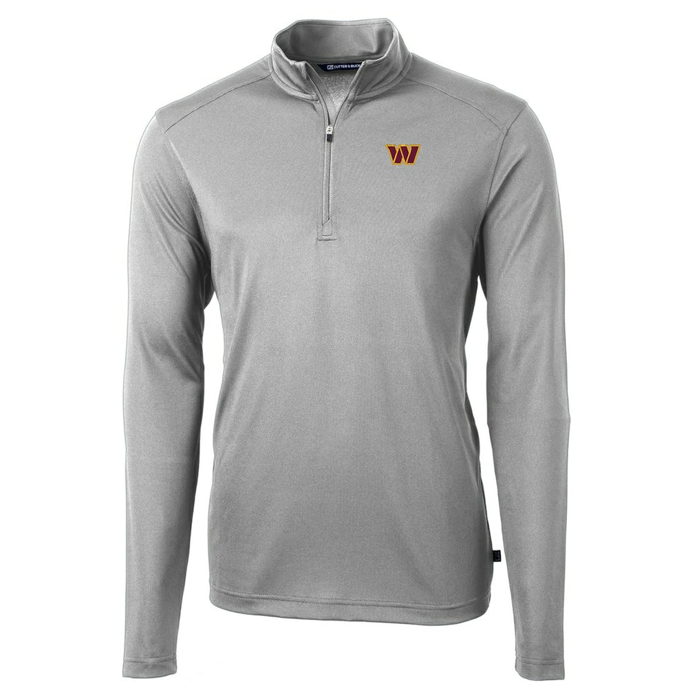 NFL Washington Commanders Cutter & Buck Virtue Eco Pique Half-Zip Pullover Jacket