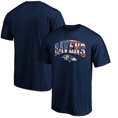 NFL Baltimore Ravens Banner Wave Logo T-Shirt