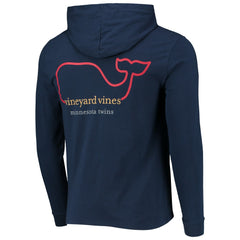 Minnesota Twins Vineyard Vines Long Sleeve Hoodie T-Shirt - Navy