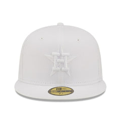 Houston Astros White on White 59FIFTY Fitted Hat | New Era