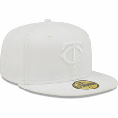 Minnesota Twins White on White 59FIFTY Fitted Hat | New Era