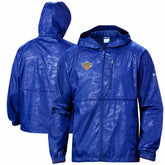 New York Knicks Camo Flash Forward Full-Zip Windbreaker Jacket - Blue | Columbia for sale