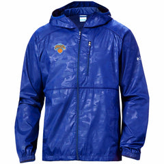 New York Knicks Camo Flash Forward Full-Zip Windbreaker Jacket - Blue | Columbia for sale