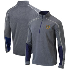 Denver Nuggets Omni-Wick Shotgun 2.0 Quarter-Zip Pullover Top sale - Heathered Gray/Navy | Columbia cheap