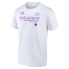 Columbus Blue Jackets NHL Hockey Fights Cancer T-Shirt