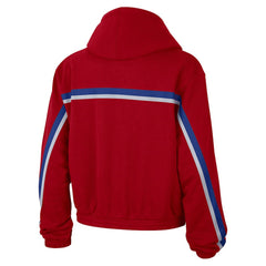 Philadelphia 76ers Jordan Brand Women's Courtside Statement Edition Pullover Hoodie - Red discount