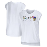 Boston Bruins WEAR by Erin Andrews Women's Greetings From Muscle T-Shirt