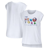 New York Islanders WEAR by Erin Andrews Women's Greetings From Muscle T-Shirt