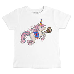 Texas Rangers Tiny Turnip Youth Unicorn T-Shirt - White