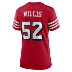 NFL San Francisco 49ers Patrick Willis Women's Alternate Game Jersey
