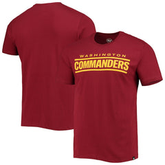 NFL Washington Commanders '47 Wordmark Imprint Super Rival T-Shirt
