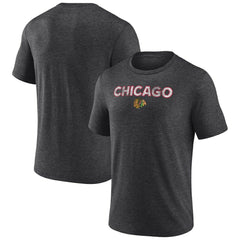 Chicago Blackhawks Wraparound Tri-Blend T-Shirt
