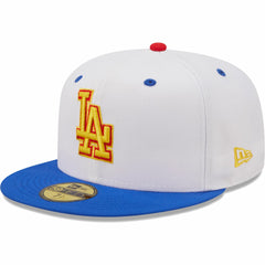 Los Angeles Dodgers 75th World Series Cherry Lolli 59FIFTY Fitted Hat - White/Royal | New Era