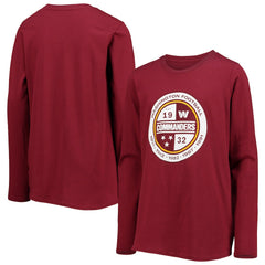 NFL Washington Commanders Youth Secondary Logo Long Sleeve T-Shirt