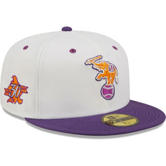 Athletics 30th Season Grape Lolli 59FIFTY Fitted Hat - White/Purple | New Era