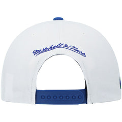 Atlanta Hawks Hardwood Classics Snapback Hat - White/Royal | Mitchell & Ness online