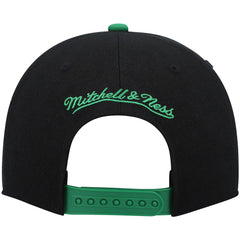 Boston Celtics Hardwood Classics Snapback Hat - Black/Kelly Green | Mitchell & Ness cheap