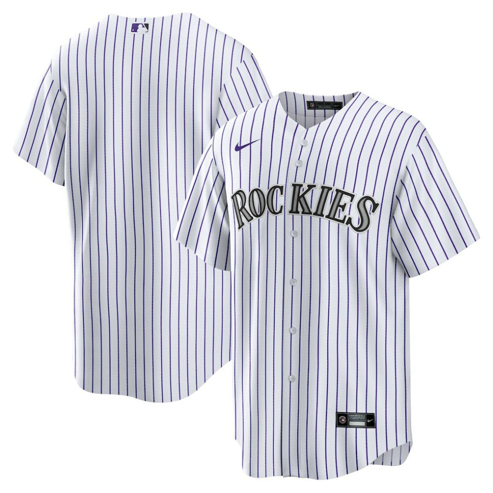 Colorado Rockies Home Blank Replica Jersey - White | Nike