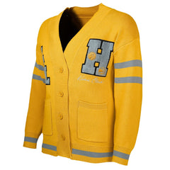 Atlanta Hawks NBA x Keiser Clark No Caller ID Button-Up Cardigan - Yellow/Gray online