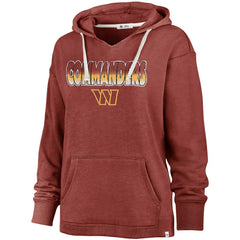 NFL Washington Commanders '47 Women's Color Rise Kennedy Pullover V-Neck Hoodie