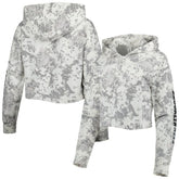 Brooklyn Nets Lusso Women's Maia Tri-Blend Cropped Quarter-Zip Top - Gray/White cheap
