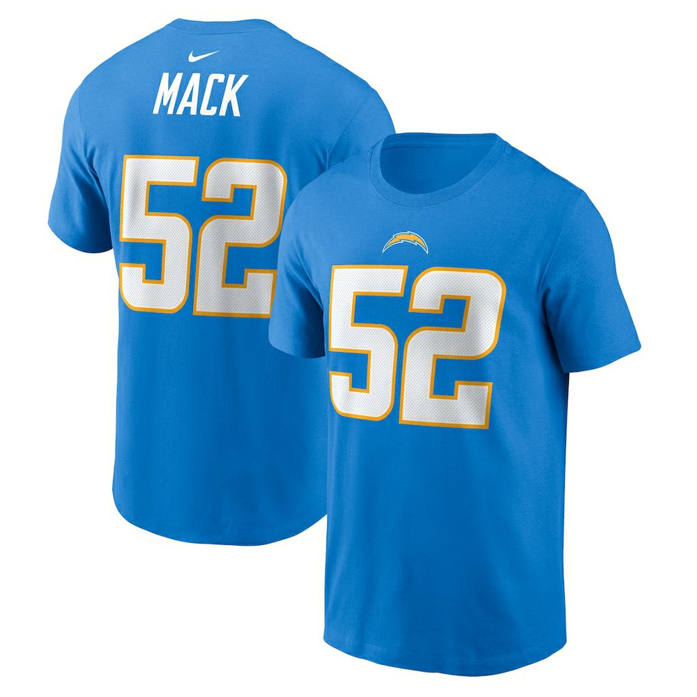 NFL Los Angeles Chargers Khalil Mack Player Name & Number T-Shirt