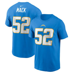 NFL Los Angeles Chargers Khalil Mack Player Name & Number T-Shirt