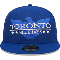 Toronto Blue Jays Patriot Trucker 9FIFTY Snapback Hat - Royal | New Era