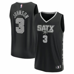 Keldon Johnson San Antonio Spurs Fast Break Replica Player Jersey - Statement Edition - Black | Fanatics cheap