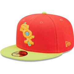Chicago White Sox Lava Highlighter Combo 59FIFTY Fitted Hat - Red/Neon Green | New Era