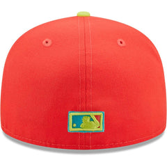 San Francisco Giants Lava Highlighter Combo 59FIFTY Fitted Hat - Red/Neon Green | New Era