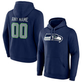 NFL Seattle Seahawks Team Authentic Personalized Name & Number Pullover Hoodie