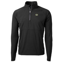 NFL Green Bay Packers Cutter & Buck Adapt Eco Knit Hybrid Recycled Quarter-Zip Raglan Jacket