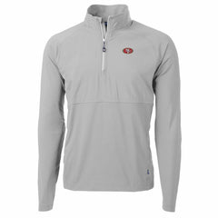 NFL San Francisco 49ers Cutter & Buck Adapt Eco Knit Hybrid Recycled Quarter-Zip Raglan Jacket